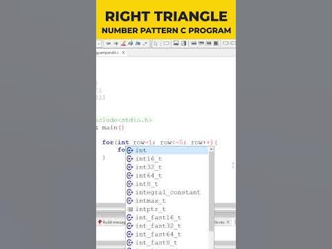 C Number pattern 1 21 321 4321 54321 - YouTube