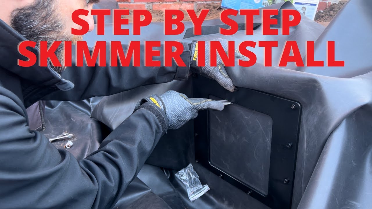 Complete Pond Skimmer Install Aquascape 1000 Skimmer YouTube
