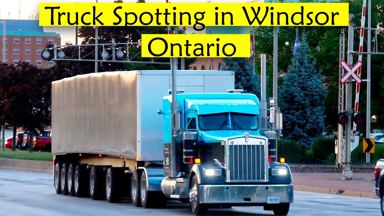 Truck Spotting in Windsor, Ontario, Canada#38🇨🇦#bigrig #truckspotting#trucklovers #trucklovers