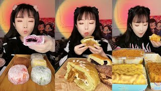 ASMR VARIOUS DESSRT MUKBANG | KWAI EATING SHOW 먹기만 하면서 찍는 방송.