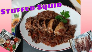 Stuffed Squid / Calamari  ||  Klamari Mimlija- Maltese Recipe