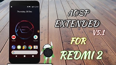 AOSP extended v5.1 Oreo for redmi 2/prime