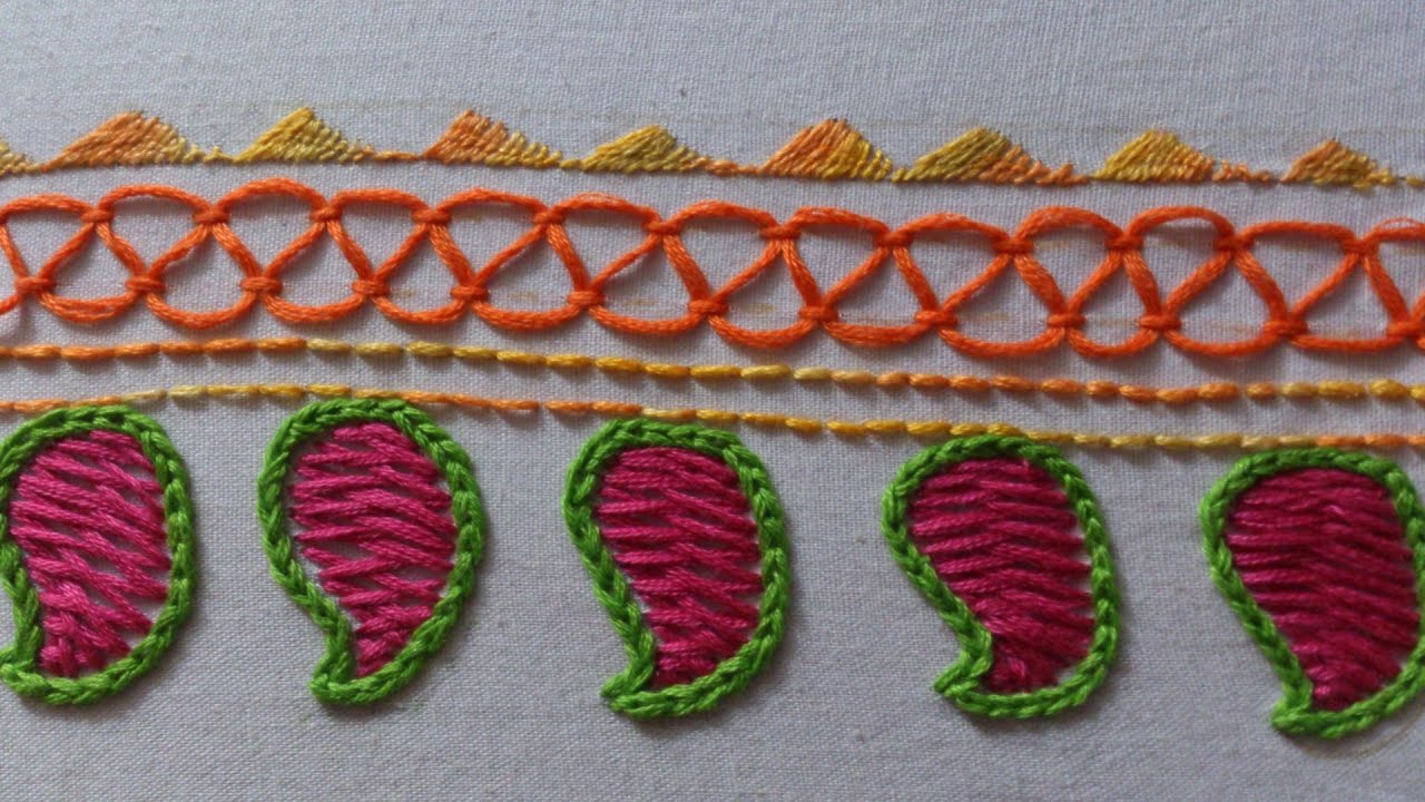 Hand embroidery designs. Hand embroidery stitches tutorial Hand embroidery designs. Hand embroidery stitches tutorial