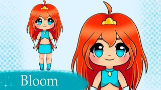 How to Draw Bloom from Winx Club ✨ | Easy Drawing Tutorial screenshot 4