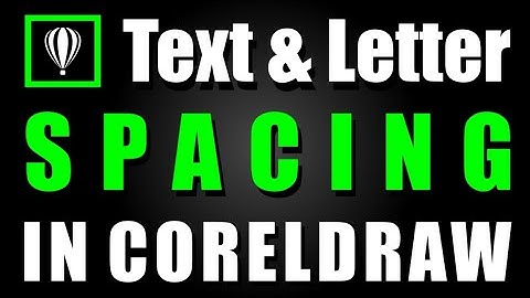 spacing between letters and lines in coreldraw x8 | coreldraw tutorial | skillsdotedu