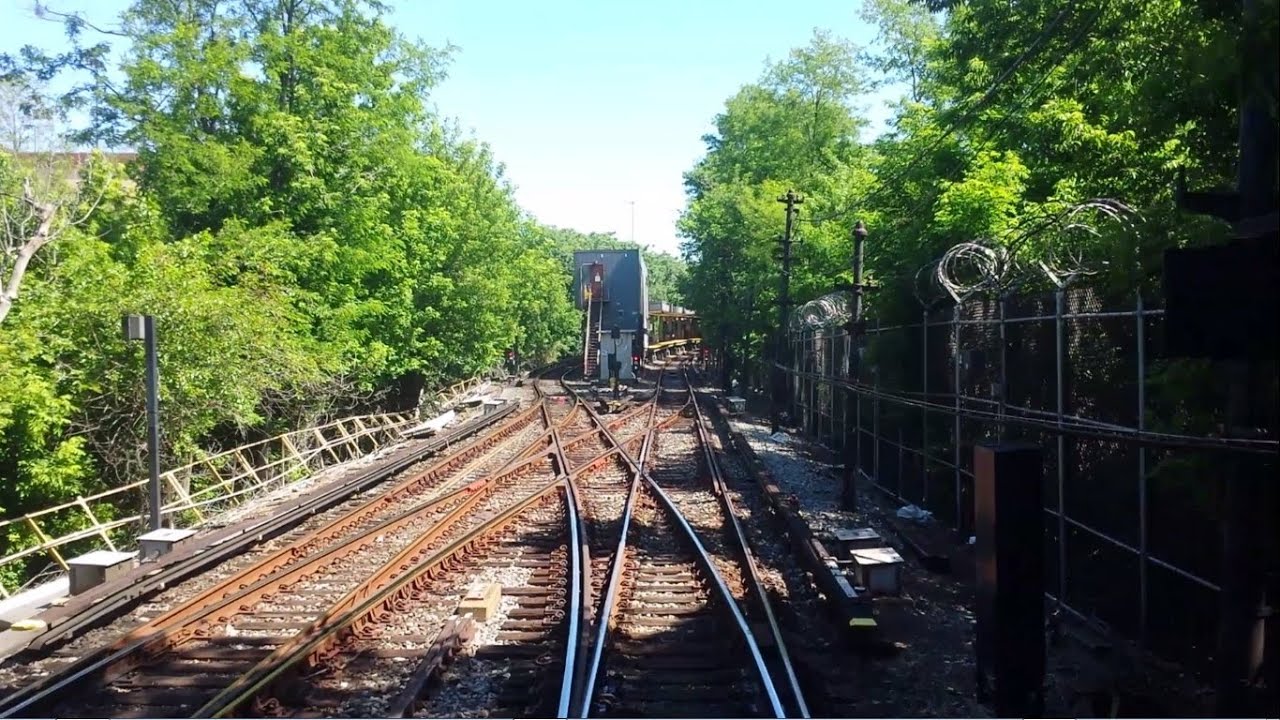 ᴴᴰ Экскурсионный поезд R1 - R9 M Train - кадры RFW от Эссекс-стрит до Метрополитен-авеню