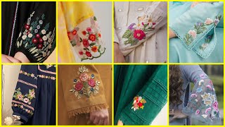 Unique style hand embroidery designs for dresses / sleeves design  #stitching ideas / useful video screenshot 2