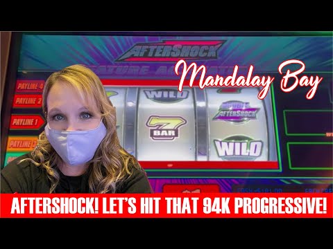 AFTERSHOCK Slot Machine Live Play - Highest Progressive I've Ever Seen on Aftershock! LET'S WIN IT!