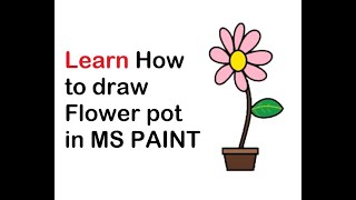 paint ms draw flower