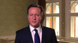 UK PM David Cameron Easter Message 2016