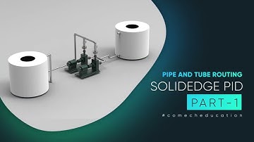 Advance way to create 3D plant pipeline-1 || Solid Edge Tutorials || Pipe Routing || Xpress Routing