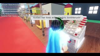 Playing Tickle RP With Stitchrocks123437 On Roblox.