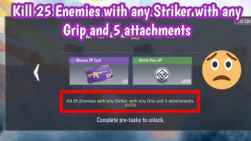 How To Kill 25 Enemies with any Striker with any Grip and 5 attachments Call of Duty Mobile CODM