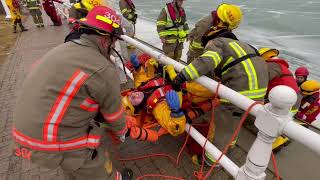 Cobourg Fire Department Ice Water Rescue Training March 19, 2022 screenshot 5
