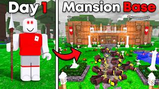 I Built A MANSION BASE in 99 Nights in the Forest!