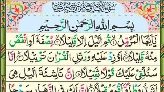 Surah Muzammil |❤ Recitation by Hafiz Amir | Recitation of quran with Arabic Text