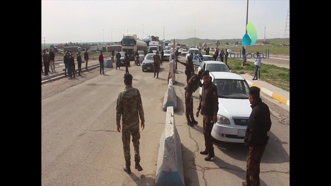 سيطرة العقرب تشهد ازدحاما كبيرا بعجلات الحمل ومنتسبي الاجهزة الامنية