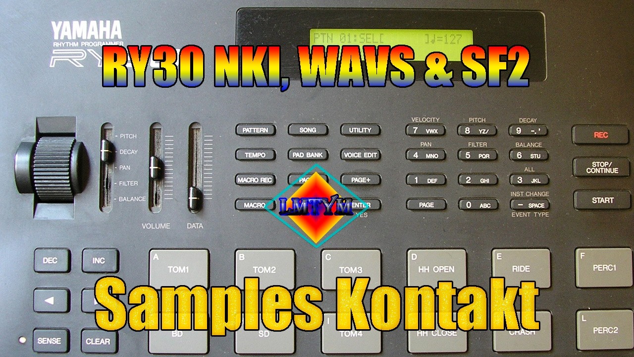YAMAHA RY30 🥁 Samples para Kontakt 5 , WAVS y SF2 🎹 By LMTYM