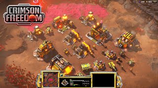 Crimson Freedom RTS Gameplay – Exclusive Playtest 1v1 Skirmish (First Look) 4K