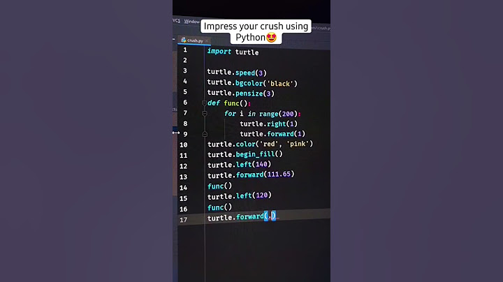 Impress your crush using Python Code ❤️