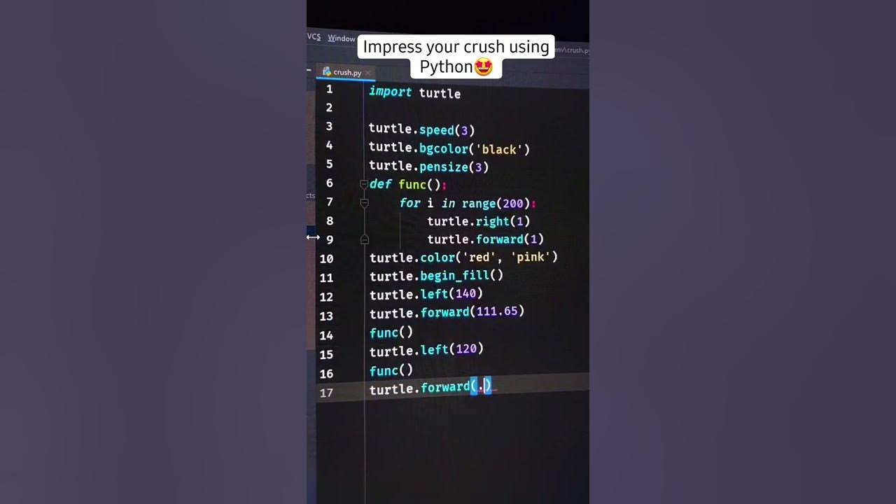 Impress your crush using Python Code ❤️