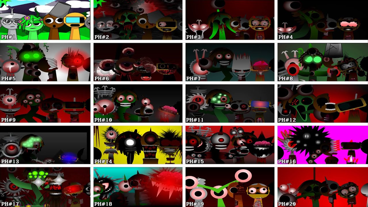 Incredibox Sprunki - 20 PHASE TRANSFORMATION BUT IN ORDER Garmold Brud ...