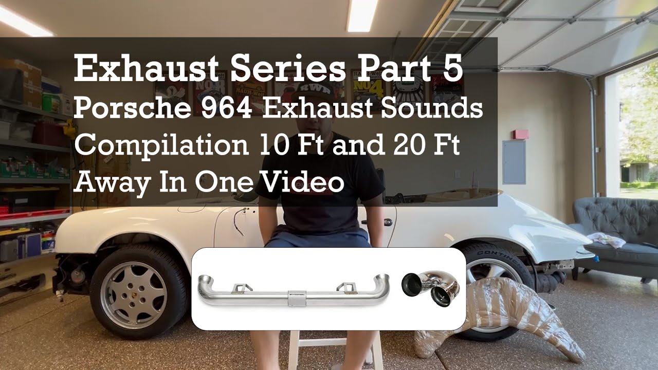 Exhaust Series Part 5: Porsche 964 Exhaust Compilation OEM, Cup Pipe, G-Pipe, No Muffler Sound Clips