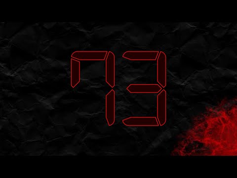 Countdown from 73 to 0 in RED