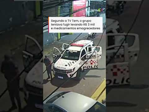 Video Vídeo mostra tiroteio que deixou PM e mais 3 mortos após assalto no interior de SP