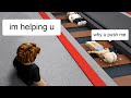 Roblox Funny Moments BUT I Push People onto Train Tracks