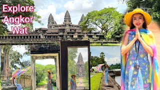 Travel vlog - Hidden Places in Cambodia, You will not believe they Exist, Exploring Angkor Wat Temple , Siem Reap