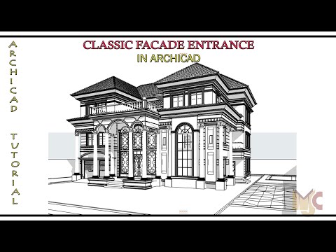 CLASSIC ENTRANCE IN ARCHICAD #archicad #facade #graphisoft