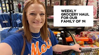 FAMILY OF 14 WEEKLY GROCERY HAUL