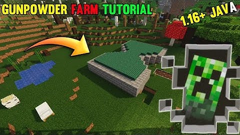How to Make GunPowder Farm In Minecraft | Gunpowder Farm java 1.16+