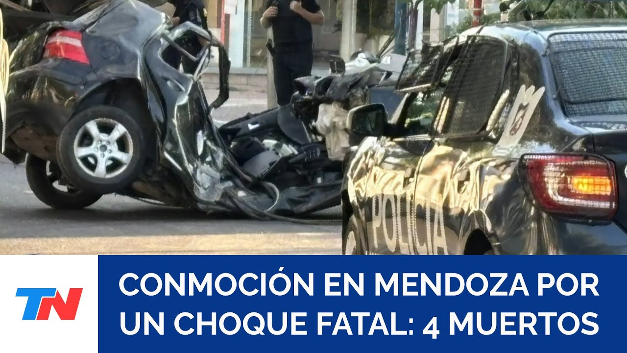CHOQUE FATAL EN MENDOZA: cuatro jóvenes entre 14 y 20 años murieron en un trágico accidente