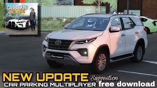 Car parking multiplayer mod apk 4.8.8.9 unlimited money fortuner car screenshot 5