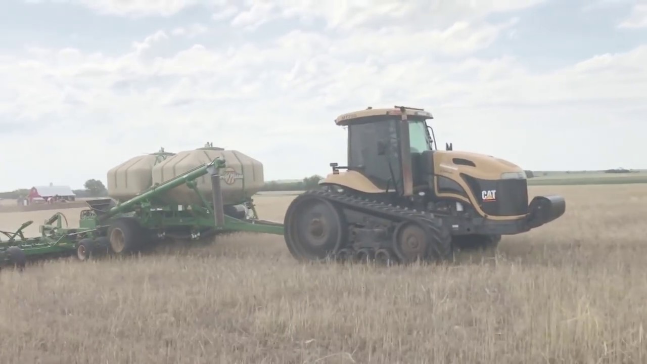 Seeding w/ Great Plains Air Seeder YouTube