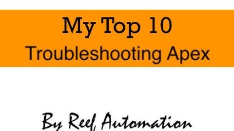Top 10 Apex Troubleshooting Skills/Steps