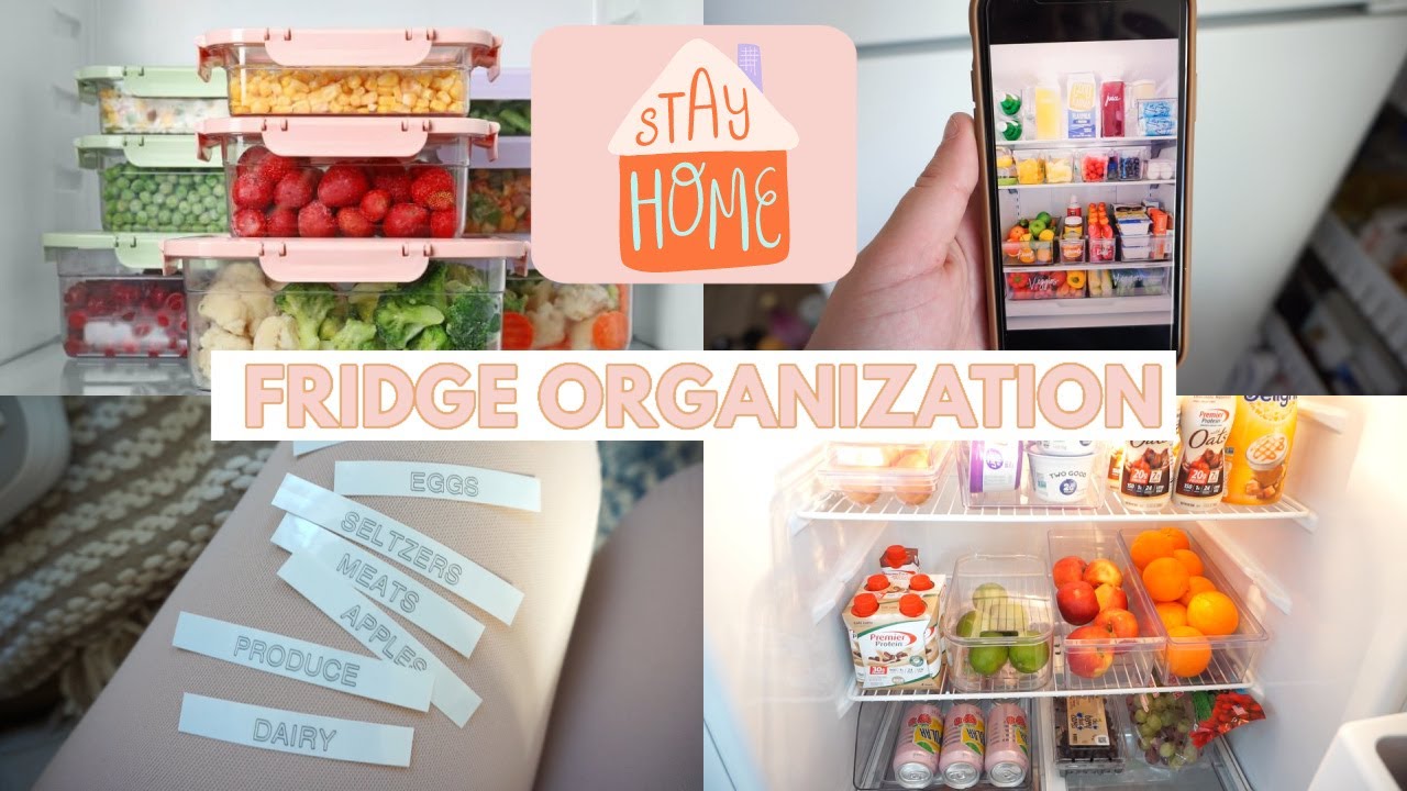 SMALL FRIDGE DEEP CLEAN & ORGANIZE WITH ME ♡