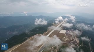 Taking off in the clouds! New airport opens in Chongqing China
