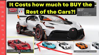 HOW much to BUY my 17 Missing cars in Motorfest?! & Why this is a Problem…
