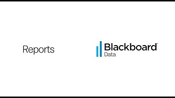 Blackboard Data - Reports