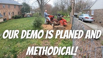 Stump Grinding, & Fence Demo!