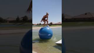 every step could be the one that sends her into the water giant rolling spheres relentless this isn