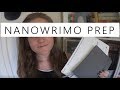 NaNoWriMo 2017 Prep