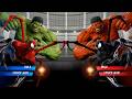 Hulk & Spiderman VS Red Hulk & Black Spiderman - Marvel vs Capcom Infinite