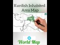 Kurdish Inhabited Area, Kurdistan Map