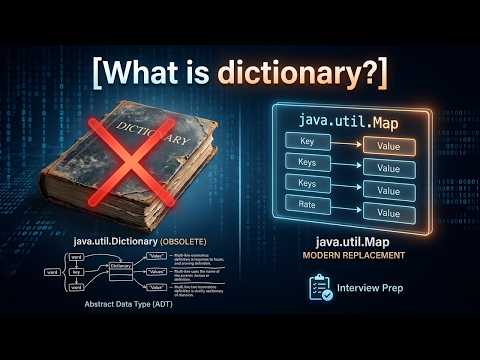What is dictionary in Java ? Interview Prep