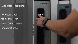 Bosch ID30B - Adding Fingerprint