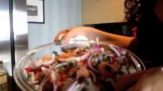 Ceviche for a romantic beach picnic